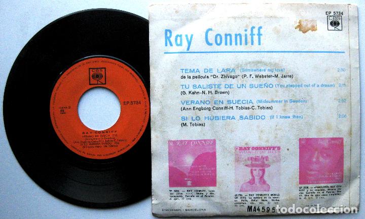 Discos de vinilo: Ray Conniff - Somewhere My Love - EP CBS 1966 BPY - Foto 2