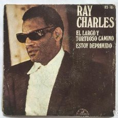 Discos de vinilo: RAY CHARLES - EL LARGO Y TORTUOSO CAMINO. Lote 313929408
