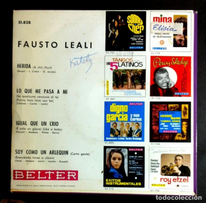 Discos de vinilo: FAUSTO LEALI - Hurt (Herida) - EP 1967 - BELTER - Foto 2