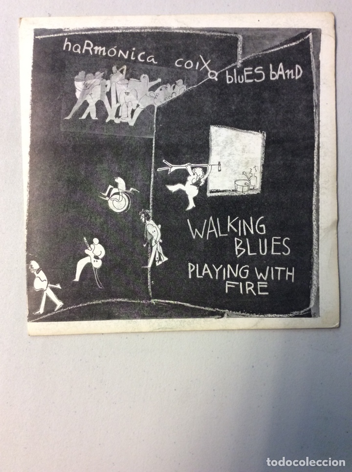 Discos de vinilo: Harm&oacute;nica Coixa Blues Band. Walking lues. PlayIng with fire. - Foto 1