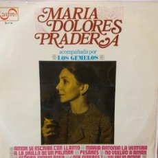 Discos de vinilo: LP. MARIA DOLORES PRADERA. AMOR SE ESCRIBE CON LLANTO.