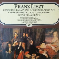 Discos de vinilo: LP. FRANZ LISZT. CONCIERTO PARA PIANO.