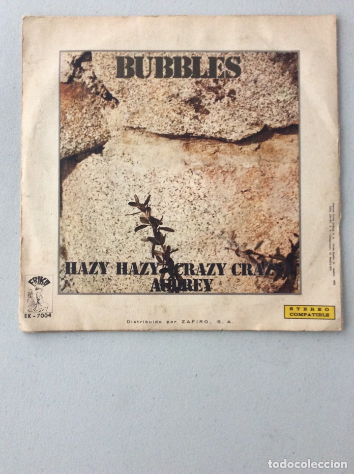 Discos de vinilo: Bubbles. Hazy Hazy (Crazy Crazy). Audrey. - Foto 2