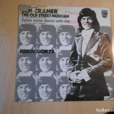 Discos de vinilo: BEN CRAMER - EUROVISION 73 -, SG, THE OLD STREET MUSICIAN + 1, AÑO 1973. Lote 313972953