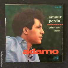Disques de vinyle: VINILO SINGLE - ADAMO - AMOUR PERDU CRIER TON NOM - PATHE. Lote 313977283