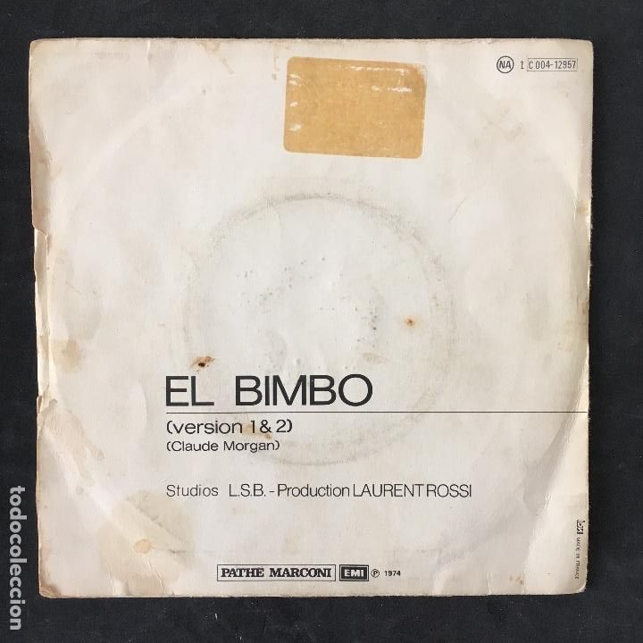 Discos de vinilo: VINILO SINGLE - EL BIMBO - BIMBO JET - EMI 1974 - Foto 2