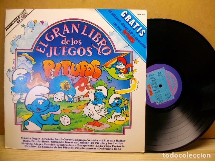 Discos de vinilo: PITUFOS EL GRAN LIBRO DE LOS JUEGOS LP