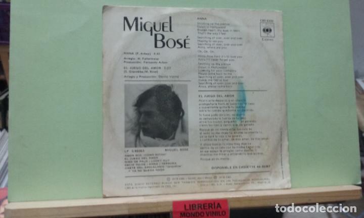 Discos de vinilo: Miguel Bose. CBS 1978 -- Single - Foto 2