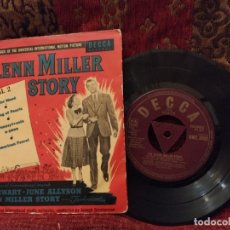 Discos de vinilo: THE GLENN MILLER STORY -EP SOUNDTRACK JAMES STEWART. Lote 314048968