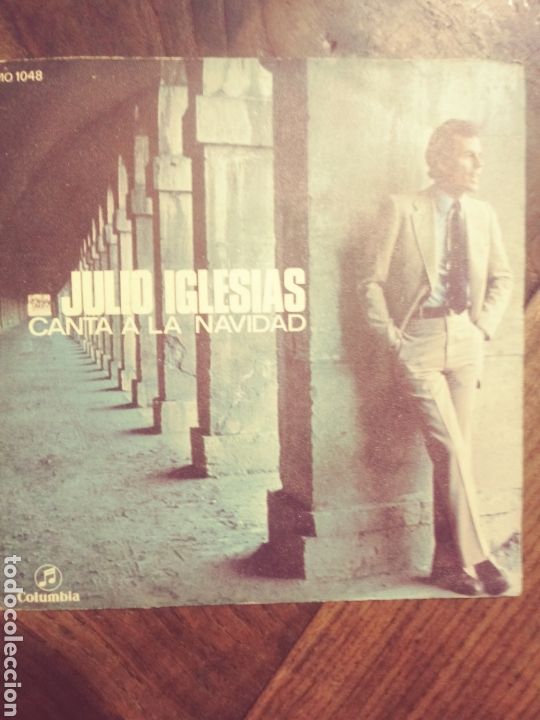 Discos de vinilo: Disco de vinilo Julio Iglesias Canta a la navidad - Foto 1