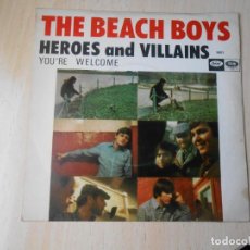 Discos de vinilo: BEACH BOYS, THE, SG, HEROES AND VILLAINS + 1, AÑO 1967. Lote 314059458