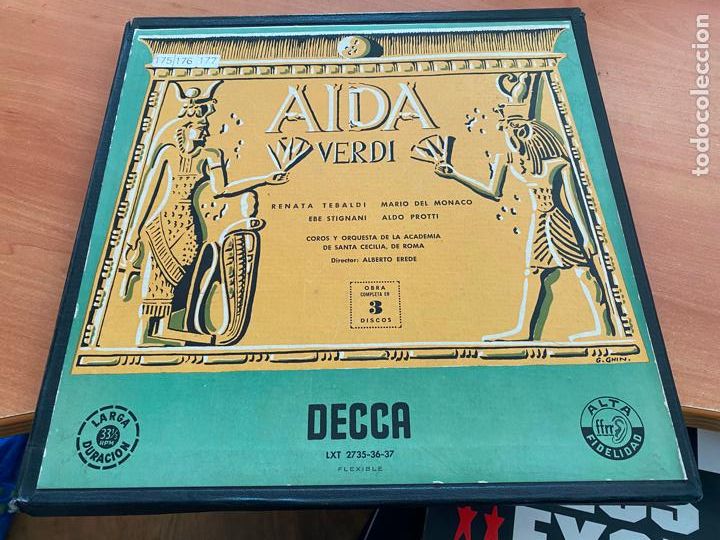 Discos de vinilo: AIDA VERDI CAJA 3 LP (B-34) - Foto 1