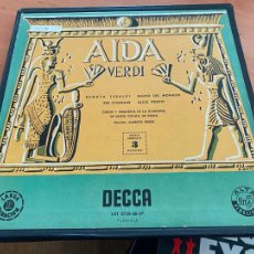 Discos de vinilo: AIDA VERDI CAJA 3 LP (B-34). Lote 314079558