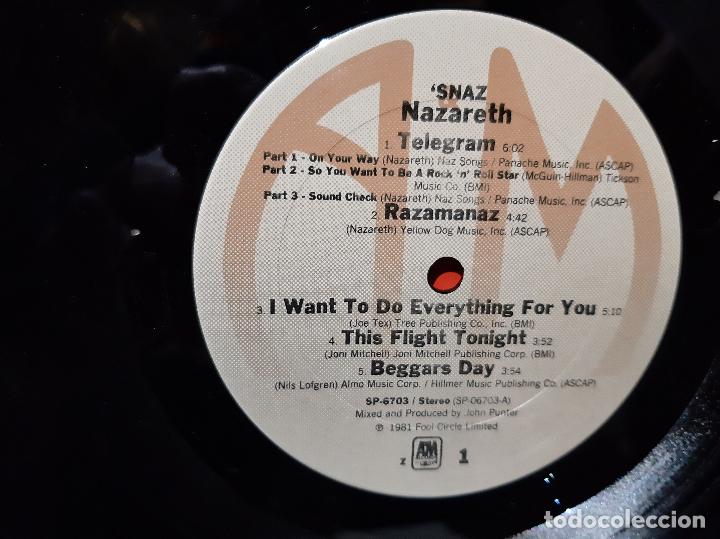Discos de vinilo: NAZARETH -SNAZ- (1981) 2 X LP DISCO VINILO - Foto 6