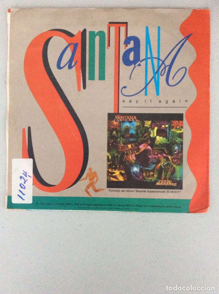 Discos de vinilo: Santana. Say it again. - Foto 2