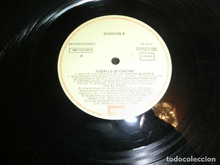 Discos de vinilo: BORDON 4 - CABALLO DE CARTON - Foto 3