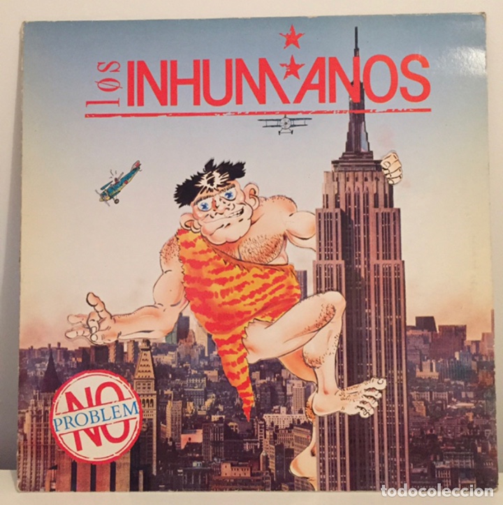 Discos de vinilo: LOS INHUMANOS-NO PROBLEM-LP-1990 - Foto 1