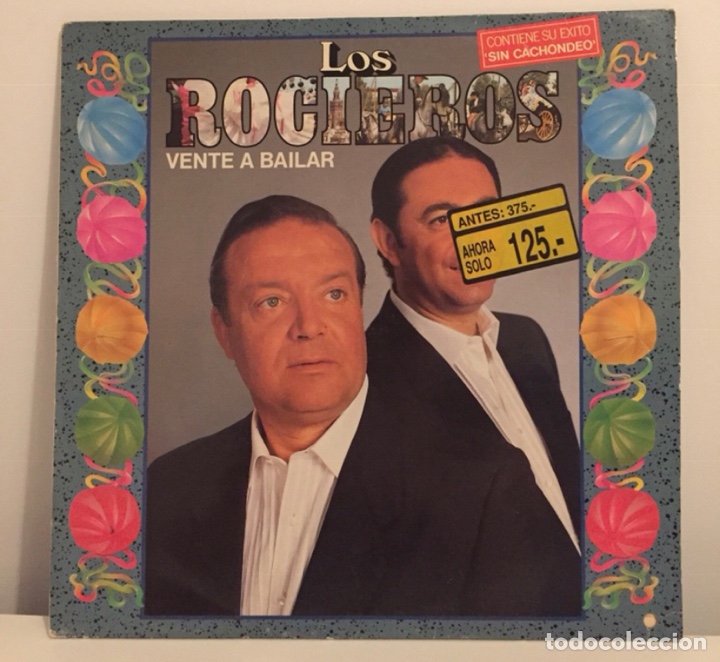 Discos de vinilo: LOS ROCIEROS-VENTE A BAILAR-LP 1987 - Foto 1