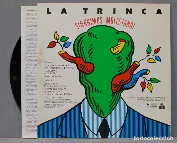 Discos de vinilo: LP. LA TRINCA. SINANIMUS MOLESTANDI - Foto 2
