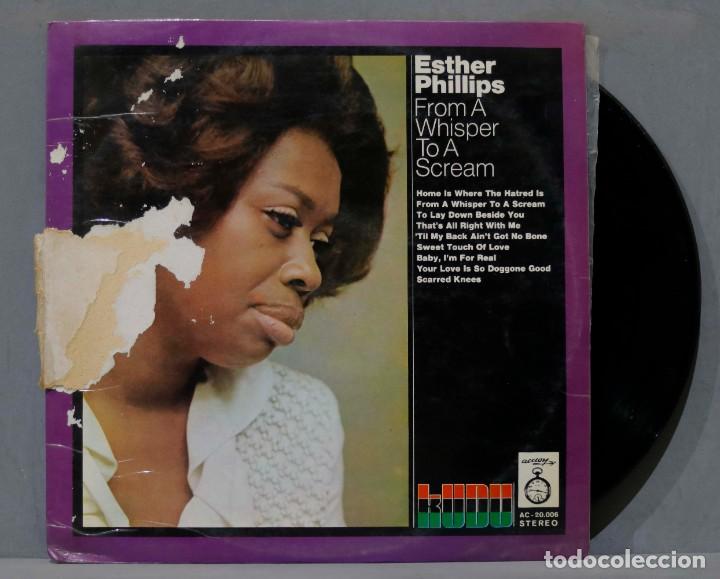 Discos de vinilo: LP. Esther Phillips. From A Whisper To A Scream - Foto 1