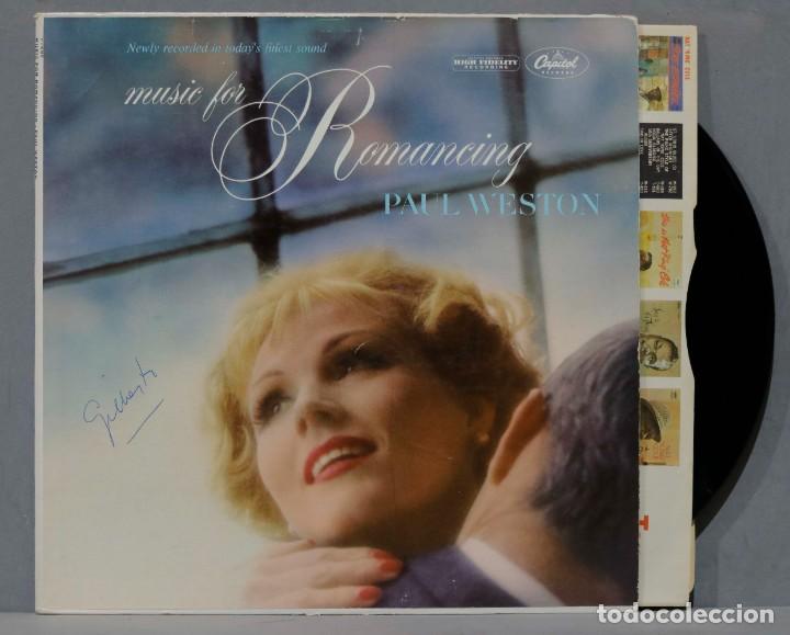 Discos de vinilo: LP. Paul Weston. Music For Romancing - Foto 1
