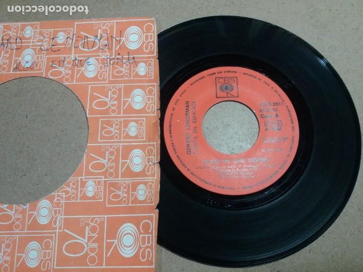 Discos de vinilo: GERARD LENORMAN / ALGO EN QUE SO&Ntilde;AR / SINGLE 7 PULGADAS - Foto 1