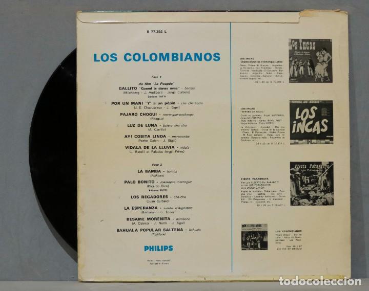 Discos de vinilo: LP. LOS COLOMBIANOS. Pajaro Chogui - Foto 2