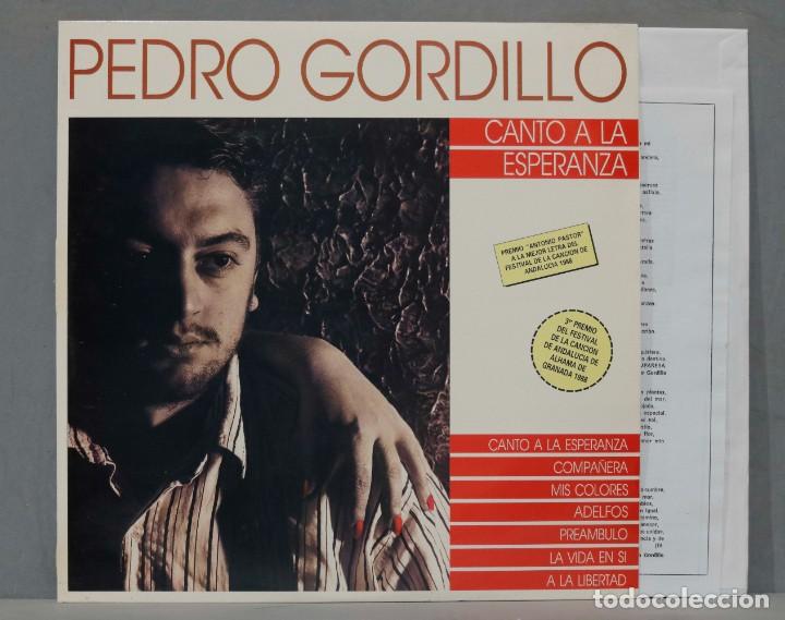 Discos de vinilo: LP. PEDRO GORDILLO. CANTO A LA ESPERANZA - Foto 1