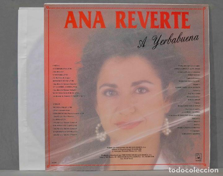 Discos de vinilo: LP. ANA REVERTE. A YERBABUENA - Foto 2