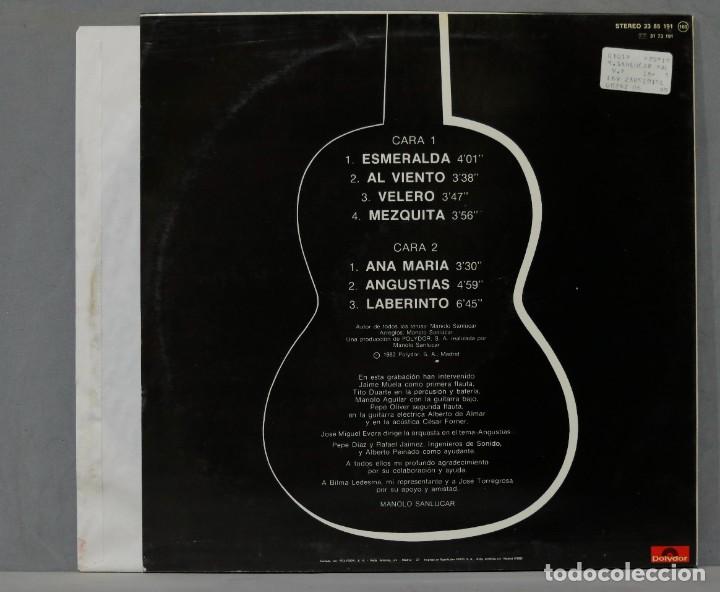 Discos de vinilo: LP. MANOLO SANLUCAR. AL VIENTO - Foto 2