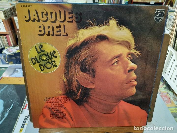 Discos de vinilo: Jacques Brel - Le Disque D&acute;or - LP. sello Philips - Foto 1