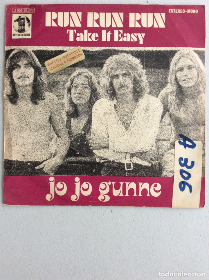 Discos de vinilo: Jo Jo Gunne. Run run run. Take it easy. - Foto 1