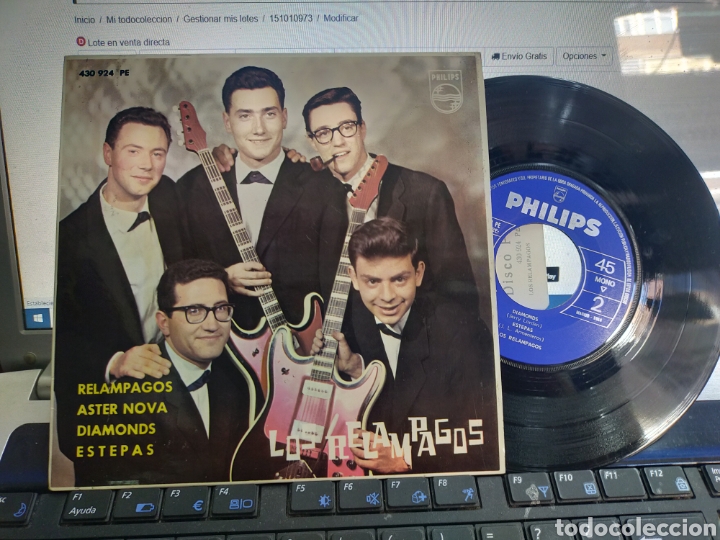 Discos de vinilo: Los rel&aacute;mpagos ep rel&aacute;mpagos + 3 1963 escuchado - Foto 1