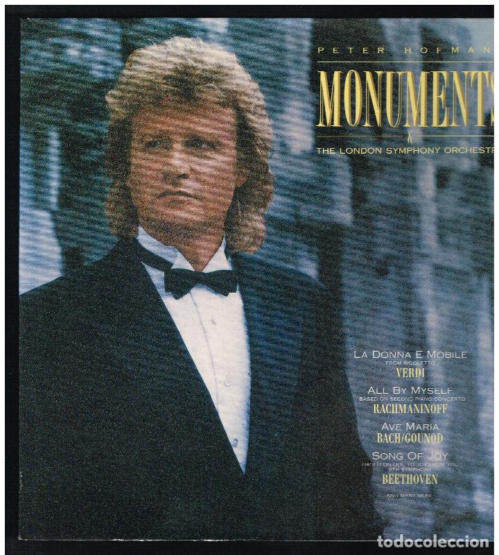 Discos de vinilo: PETER HOFMANN - MONUMENTS - LP 1988 - PORTADA DOBLE - ED. HOLANDA - Foto 1