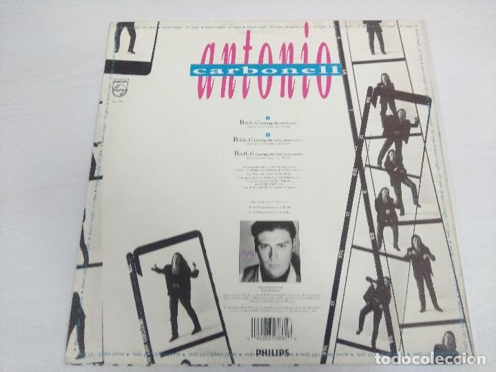 Discos de vinilo: ANTONIO CARBONELL/BAILA/VINILO MAXI. - Foto 3