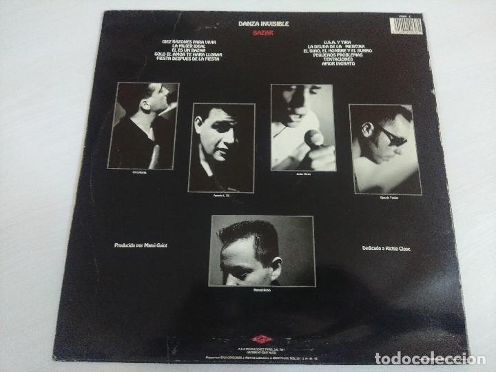 Discos de vinilo: DANZA INVISIBLE/BAZAR/VINILO. - Foto 3