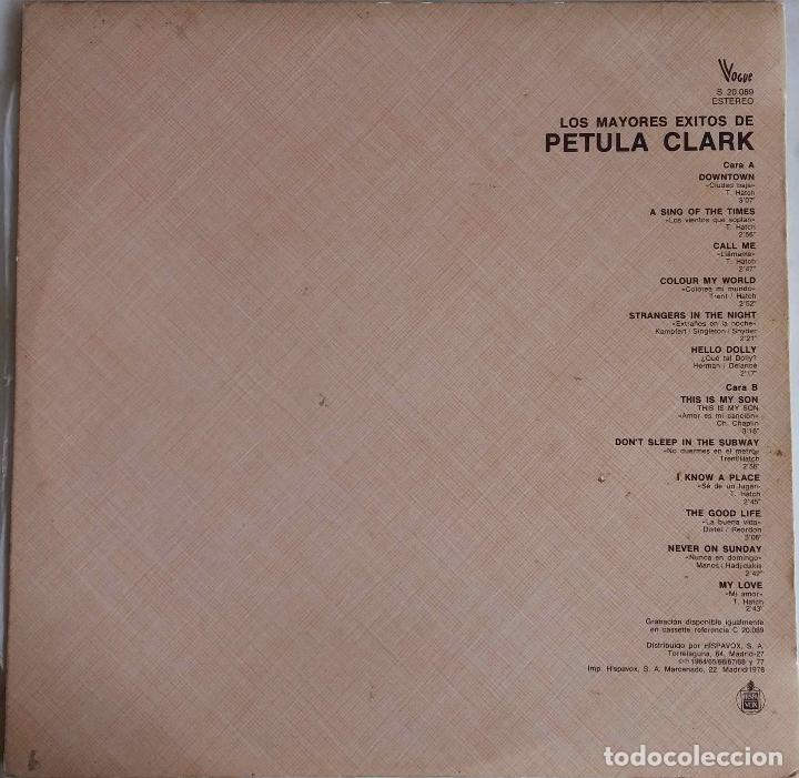 Discos de vinilo: PETULA CLARK. LOS MAYORES &Eacute;XITOS DE. LP ORIGINAL ESPA&Ntilde;A 1978 - Foto 2