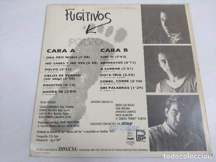 Discos de vinilo: FUGITIVOS/POLVO/VINILO. - Foto 3