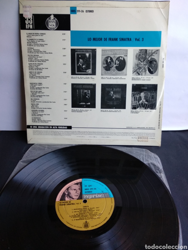 Discos de vinilo: *LO MEJOR DE FRANK SINATRA, HISPAVOX, 1970. LA.3 - Foto 2