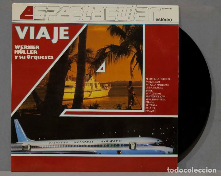 Discos de vinilo: LP. WERNER MULLER Y SU ORQUESTA. VIAJE - Foto 1