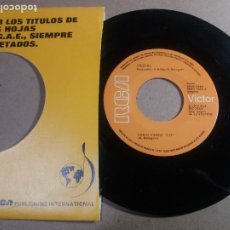 Discos de vinilo: CRISTAL / CON EL VIENTO / SINGLE 7 PULGADAS. Lote 314518853