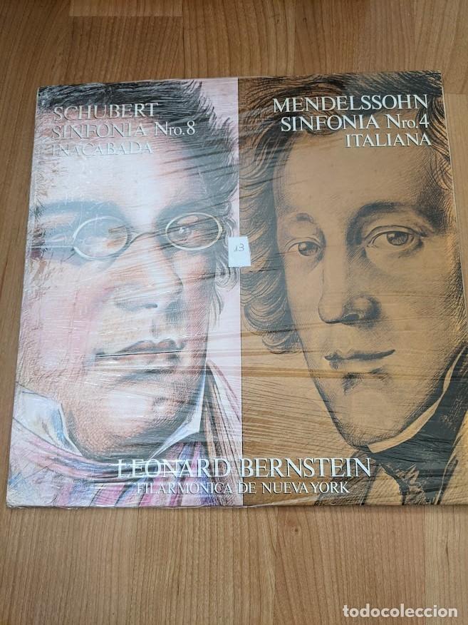 Discos de vinilo: LP LEONARD BERSTEIN. SCHUBERT. MENDELSOHNN - Foto 1