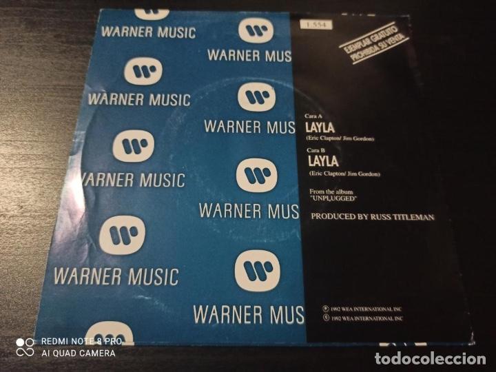 Discos de vinilo: ERIC CLAPTON - LAYLA 7&rdquo; SINGLE PROMOCIONAL WARNER 1992 - Foto 2