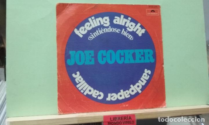 Discos de vinilo: Joe Cocker &lrm;&ndash; Feeling alright. Polydor &lrm;1972 -- Single - Foto 2