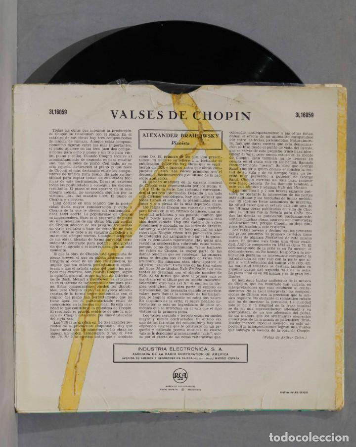Discos de vinilo: LP. CHOPIN, VALSES. ALEXANDER BRAILOWSKY - Foto 2