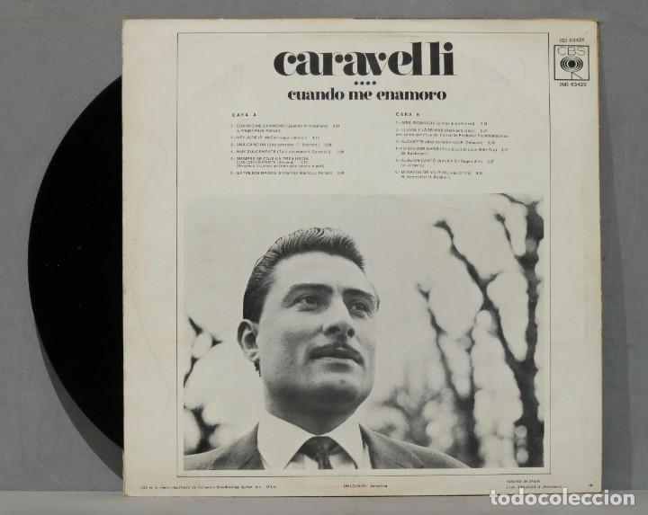 Discos de vinilo: LP. CARAVELLI. CUANDO ME ENAMORO - Foto 2