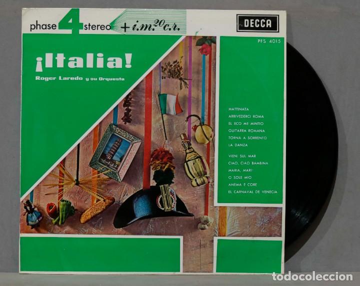 Discos de vinilo: LP. ROGER LAREDO Y SU ORQUESTA. &iexcl;ITALIA! - Foto 1