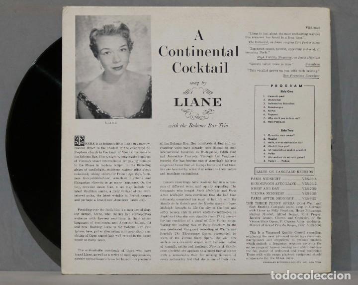 Discos de vinilo: LP. A Continental Cocktail. LIANE - Foto 2