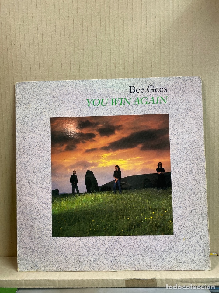 Discos de vinilo: MAXI BEE GEES, YOU WIN AGAIN. - Foto 1