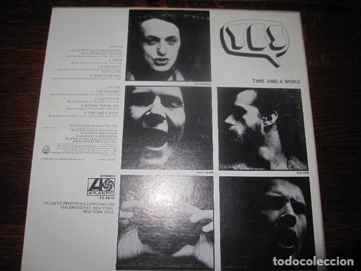 Discos de vinilo: YES `Time and a word&acute; USA 1970. - Foto 2